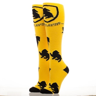 Hufflepuff Crest Knee High Socks