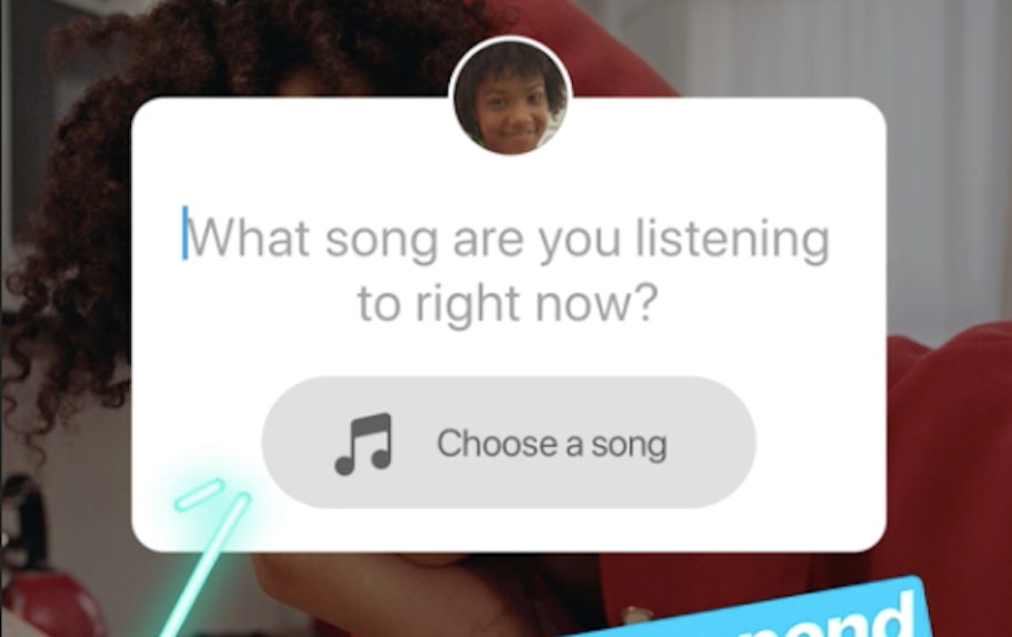 how to put choose a song on instagram story