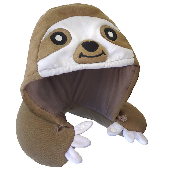 Chibiya Sloth Hooded Animal Travel Neck Pillow