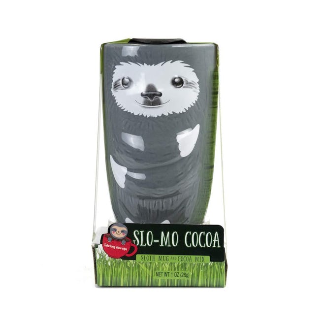 Slo-Mo Cocoa Sloth Mug and Cocoa Mix Gift Set