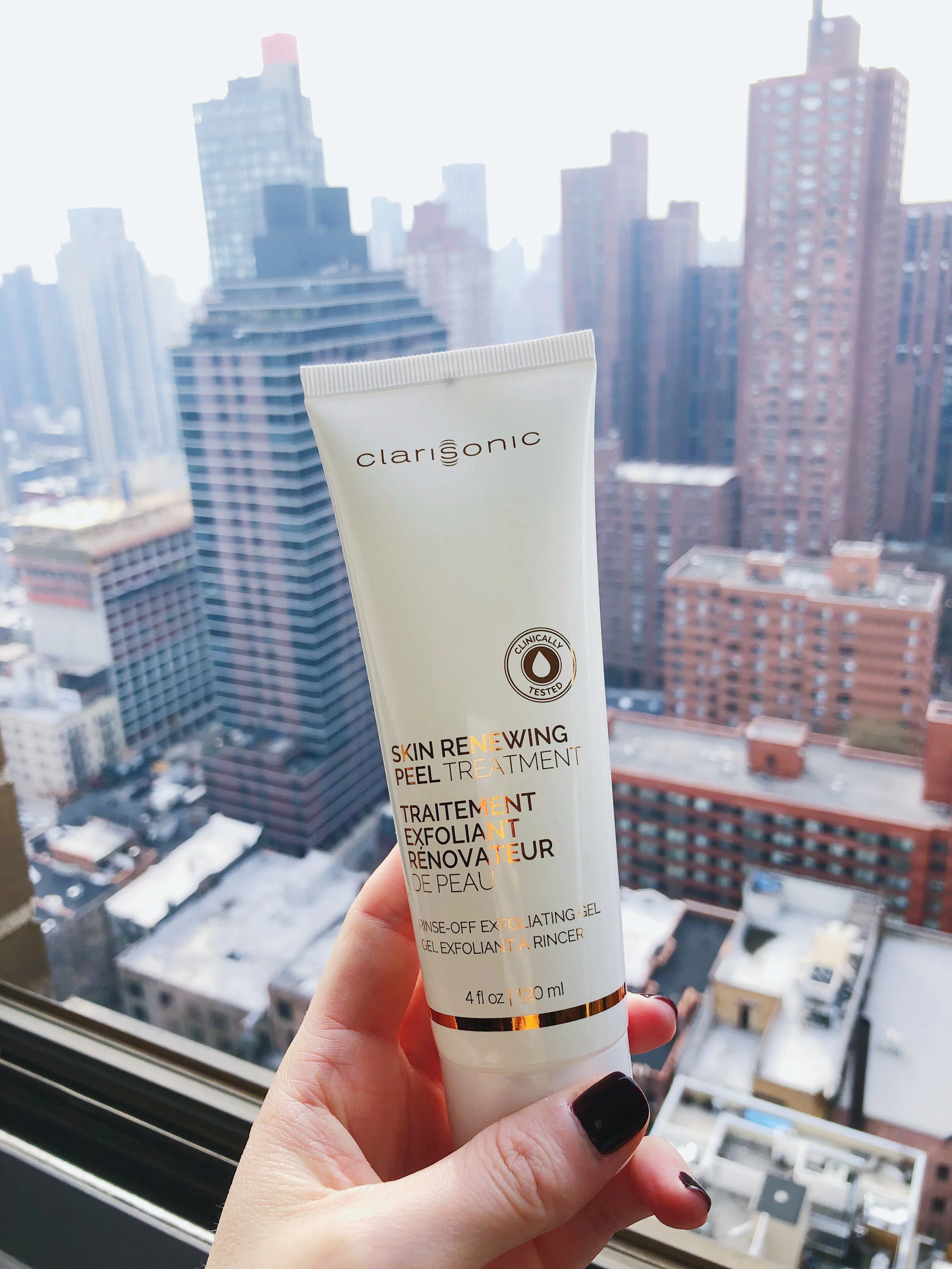 clarisonic skin renewing peel treatment glycolic acid cleanser