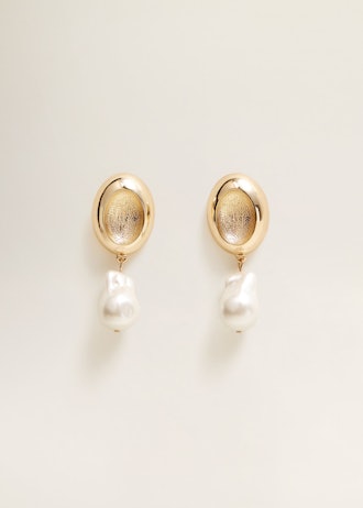 Mango Detail Metallic Earrings