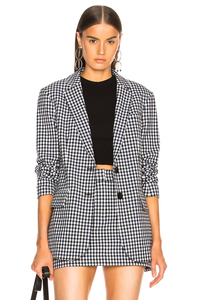 Gingham Suiting Blazer