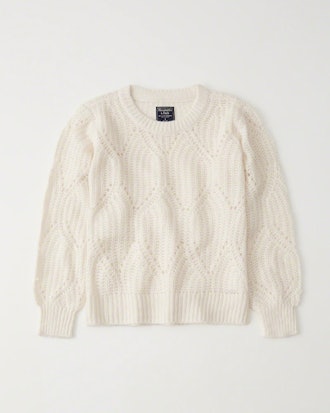 Lofty Puff Sleeve Crew Sweater