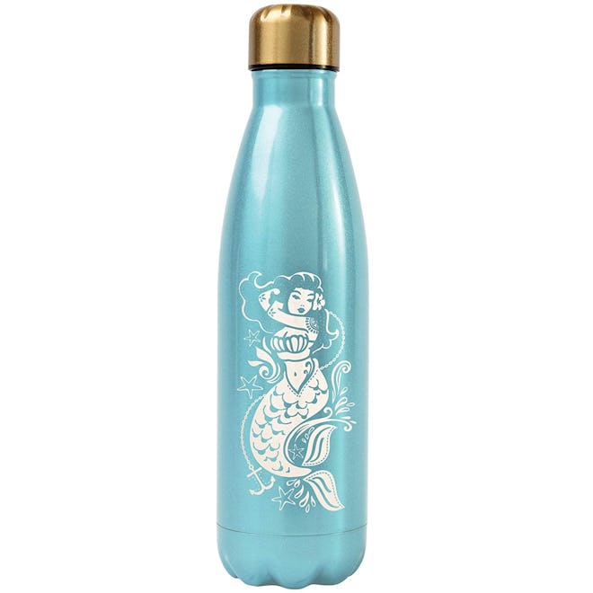 Karma Gifts Mermaid Stainless Steel Water Bottle, Blue