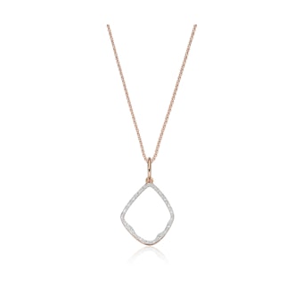 Riva Diamond Pendant Charm Necklace Set