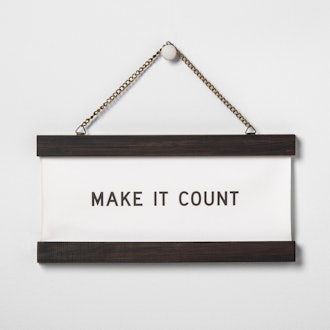 Hearth & Home "Make It Count" Wall Banner
