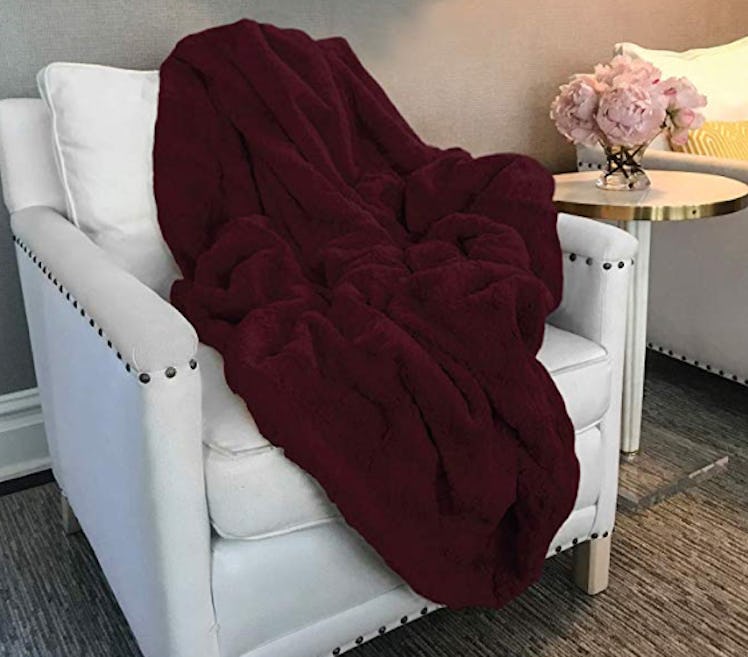The Connecticut Home Company Original Faux Fur Throw Blanket
