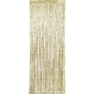Gold Foil Fringe Door Curtain