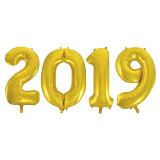 2019 Foil Number Balloon Set