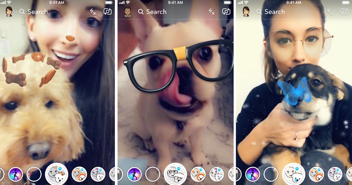 Snapchat's Dog Lenses Are Here, Just In Time For Holiday Selfies