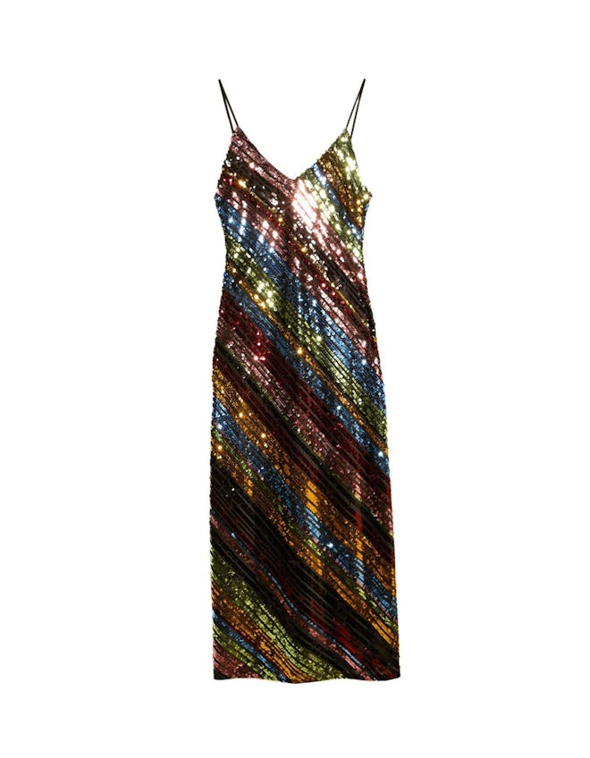 Sequinned Strappy Dress