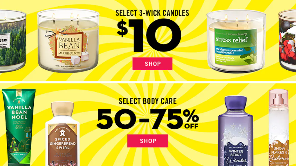 Bath Body Works Semi Annual Sale 2018 Includes 10 Candles 75 Bath Body Works Semi Annual Sale 2018 Includes 10 Candles 75