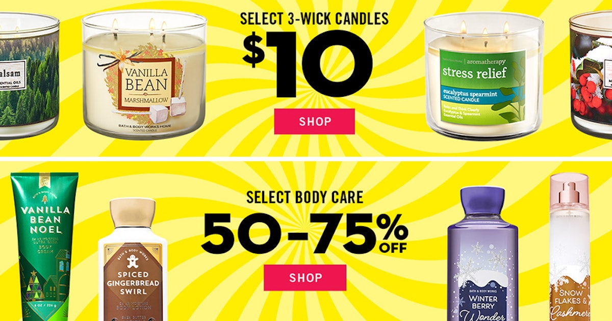 Bath Body Works Semi Annual Sale Is Your Chance To Snag 10 3 Wick Candles Other Major Deals