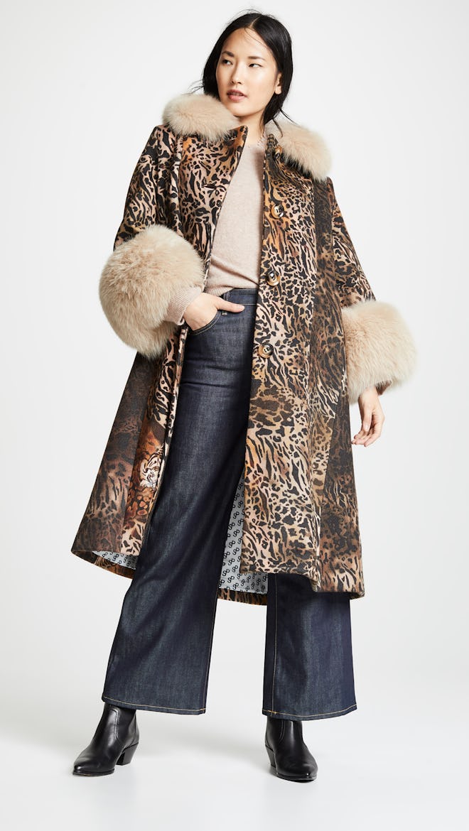 Saks Potts Yvonne Animal Coat  