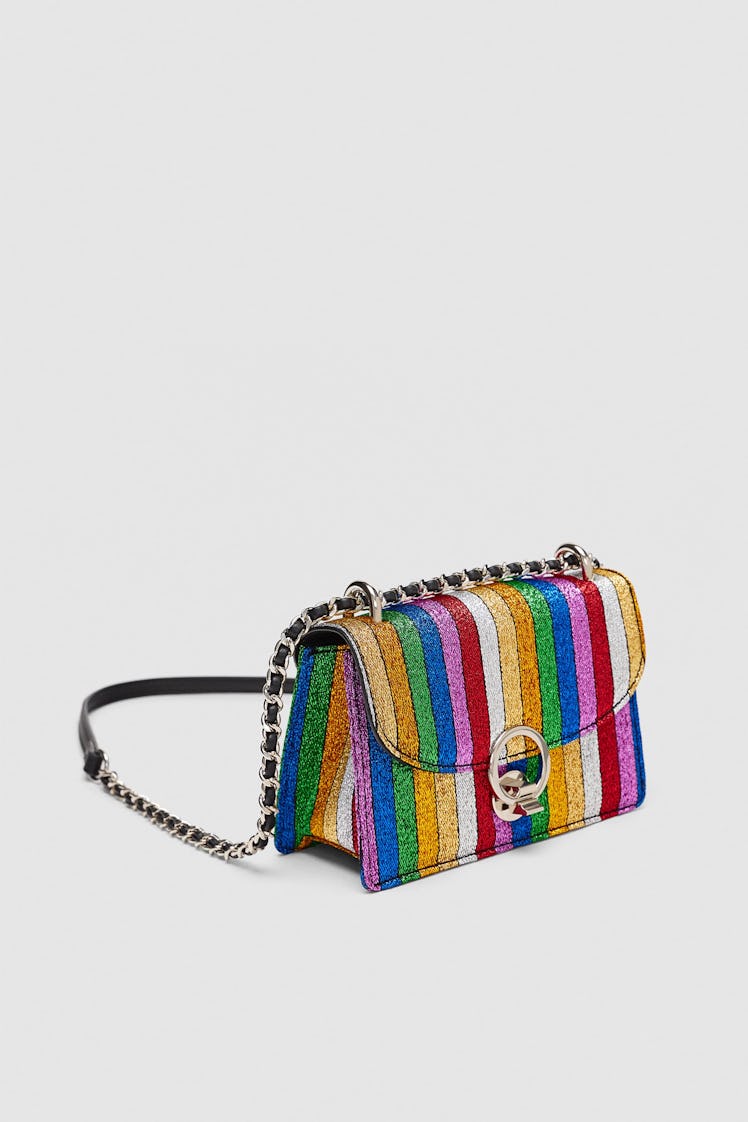 Striped Multicolor Mini Crossbody Bag