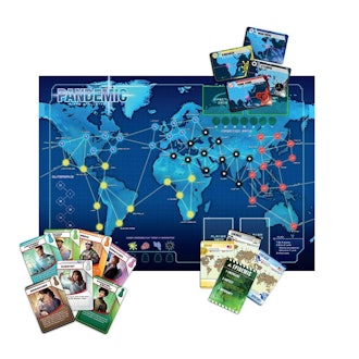 Pandemic is a contemporary co-op strategy game for adults.