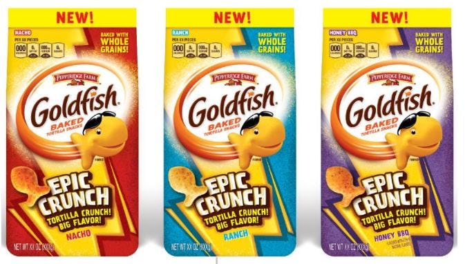 new big goldfish crackers