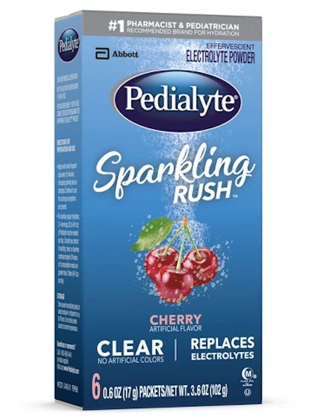 Pedialyte Sparkling Rush Electrolyte Powder Cherry 