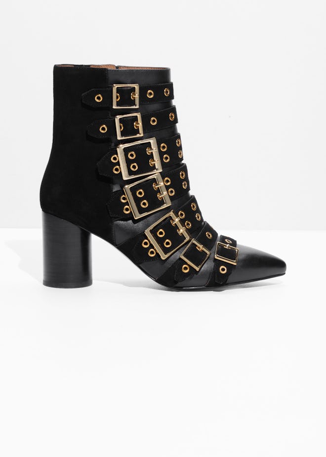 Multi Buckle Ankle Boots
