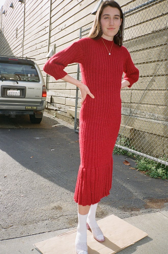 Ajaie Alaie Bonita Dress - Merlot Red