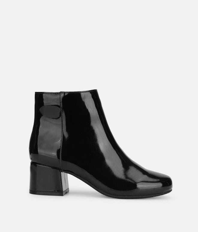Road Stop Glossy Patent Leather Bootie 