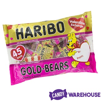 Valentine Haribo Gold-Bears Gummi Bears Candy Fun Packs