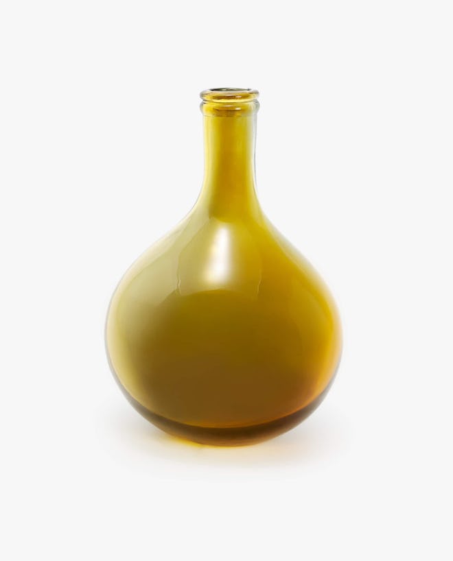 Decorative Two-Tone Glass Bottle