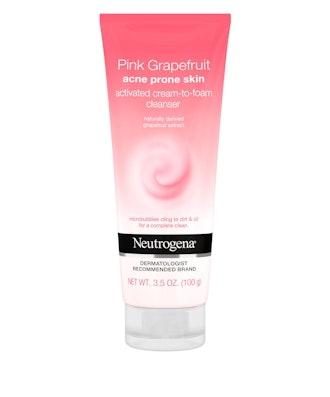 Pink Grapefruit Acne Cream-to-Foam Facial Cleanser