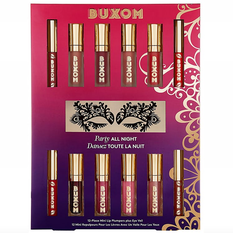 Buxom Party All Night 12-Piece Mini Lip Plumpers Plus Eye Veil