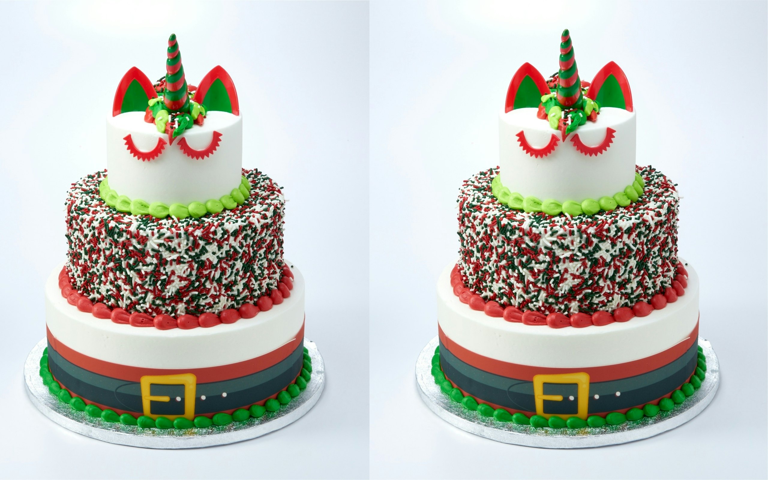 The 3 Tier Christmas Unicorn Cake At Sams Club Is A Must Have For