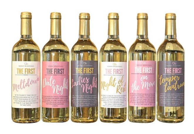 Mommy's First Milestones Wine Labels