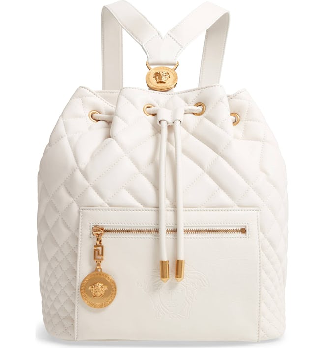 Medusa Quilted Leather Backpack