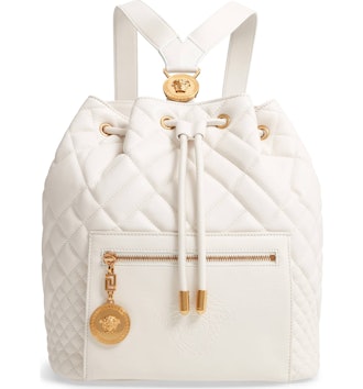 Medusa Quilted Leather Backpack