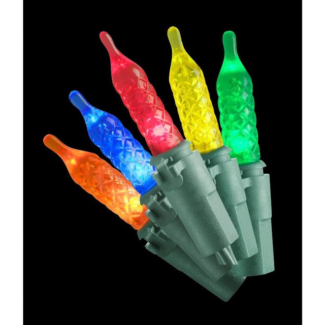 69.6 Ft 200-Light LED Multi-Color Faceted Bulbs