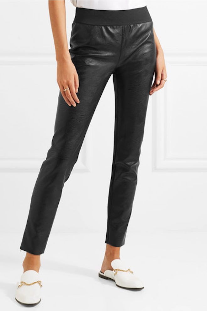 Stella McCartney Darcelle Faux Leather and Jersey Leggings