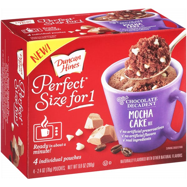 You Can Buy Duncan Hines' Mug Cakes For One In 25 Different Flavors - Bustle
