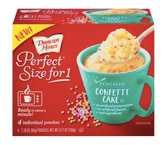 Duncan Hines Perfect Size for 1 Confetti Cake Mix