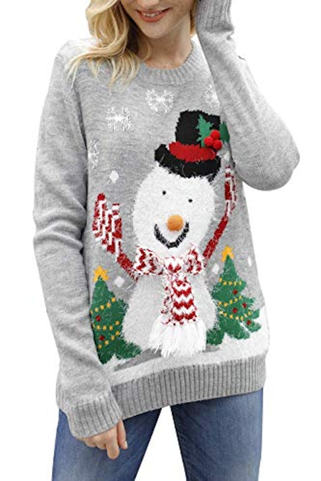  Snowman Knitted Sweater