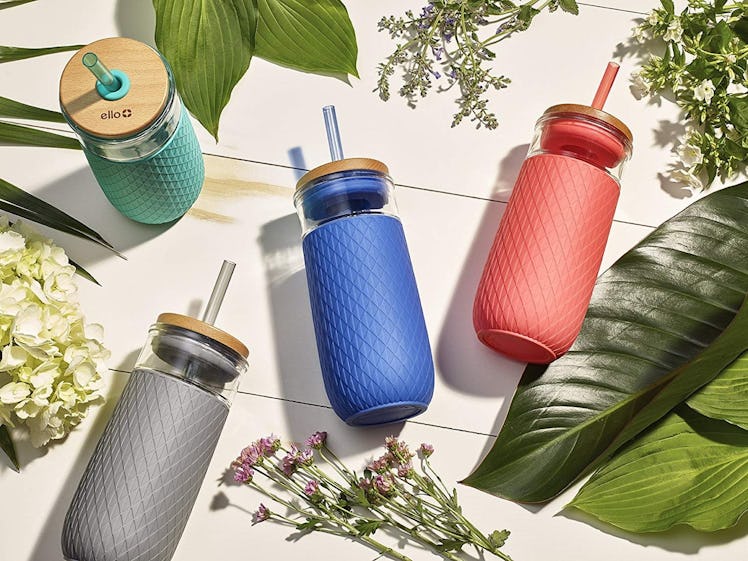 Ello Devon Glass Tumbler With Straw
