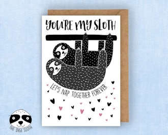 "You’re My Sloth” Card