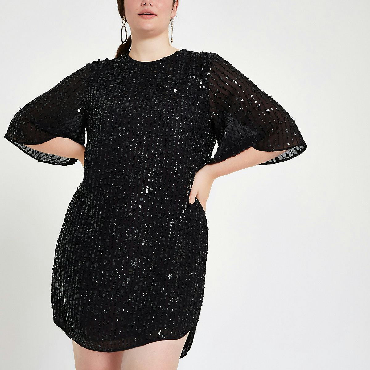 gold sequin dress river island