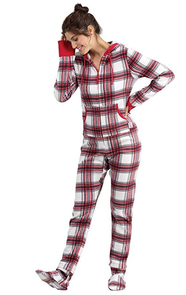 PajamaGram Hoodie-Footie Fleece Onesie Pajamas
