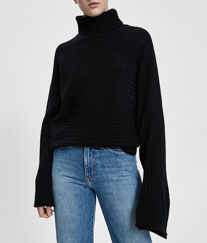 Stella Rib Knit Turtleneck Sweater