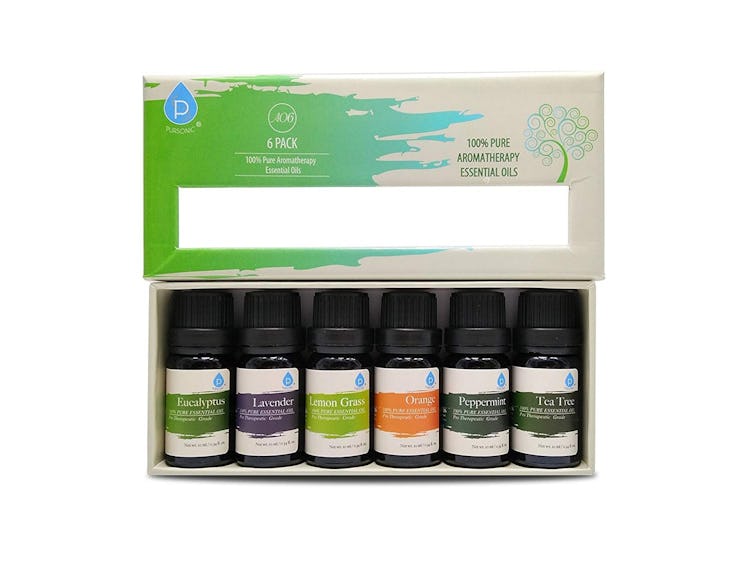 Pursonic Therapeutic Aromatherapy Oils Gift Set (6 Pack)