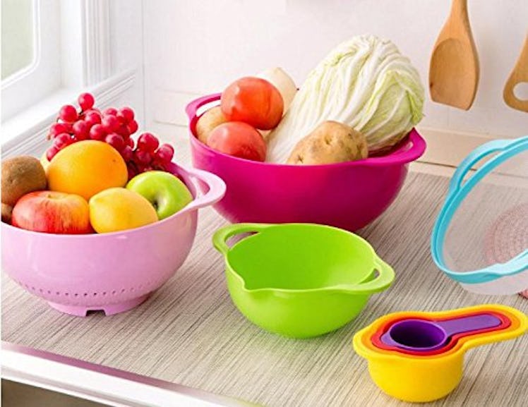 Edofiy Rainbow Stackable Storage Mixing Bowl Set