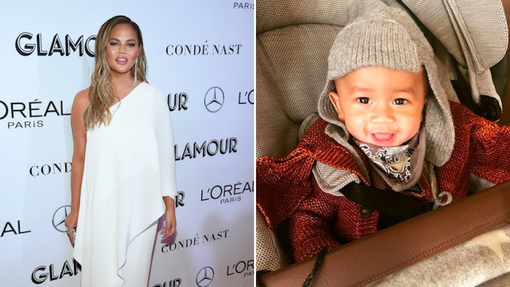 Chrissy Teigen S Photo Of Miles Wearing A Helmet Is Too Adorable For Words