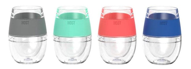 True Fabrication Host Wine Freeze Cooling Cups (4 Pack) 