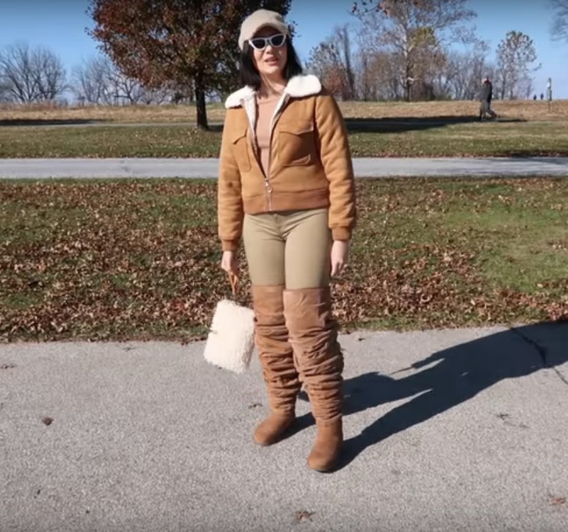 A YouTuber Wore Thigh-High Ugg Boots 