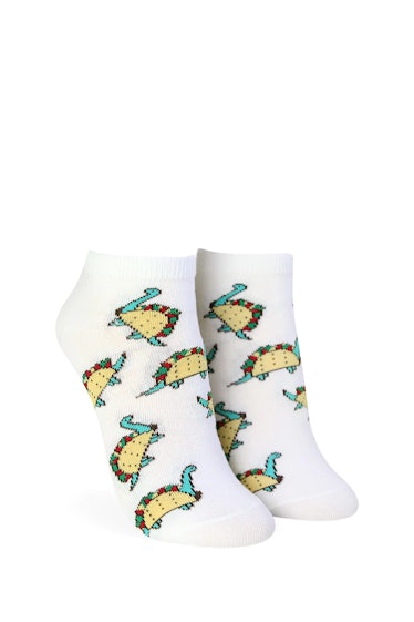Forever 21 Taco Dinosaur Graphic Ankle Socks